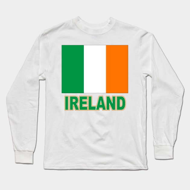 The Pride of Ireland - Irish Flag Design Long Sleeve T-Shirt by Naves